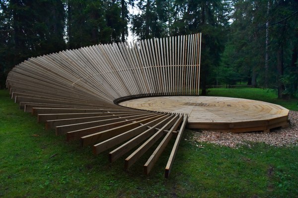 From devastated forest to an art platform