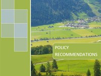Policy recommendations