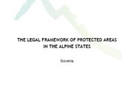 The Legal Framework of Protected Areas in the Alpine States: Slovenia