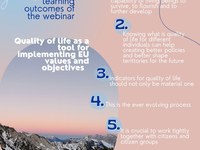 Webinaire : La qualité de vie comme outil de mise en œuvre des valeurs et des objectifs de l'UE
