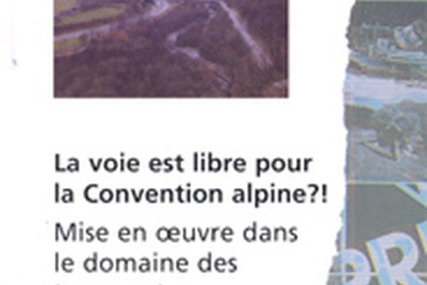 La voie est libre pour la Convention alpine ? !