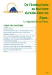 De l'écotourisme au tourisme durable dans les Alpes
