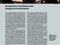 AdaptAlp - Dangers naturels et changement climatique: gérer les incertitudes