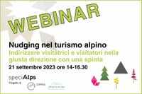 Webinar: Nudging nel turismo alpino