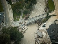 Land unter in den Bergen