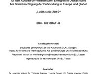 Langfristszenarien und Strategien für den Ausbau der erneuerbaren Energien in Deutschland bei Berücksichtigung der Entwicklung in Europa und global