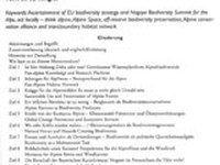 Nagoya Alpin - Biodiversitätsimpulse für die Alpen Konsequenzen aus der Nagoya-Weltkonferenz und EU-Biodiversitätsstrategie